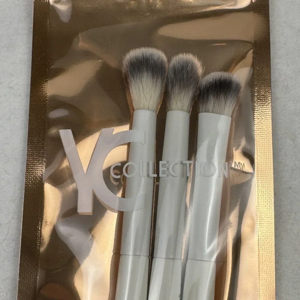 YC Collection 3-Piece Brush Set For Precision Blending Makeup NEW